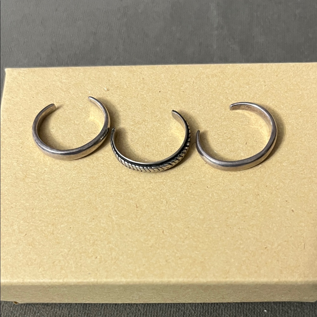Silpada Adjustable Toe Rings Sterling Silver